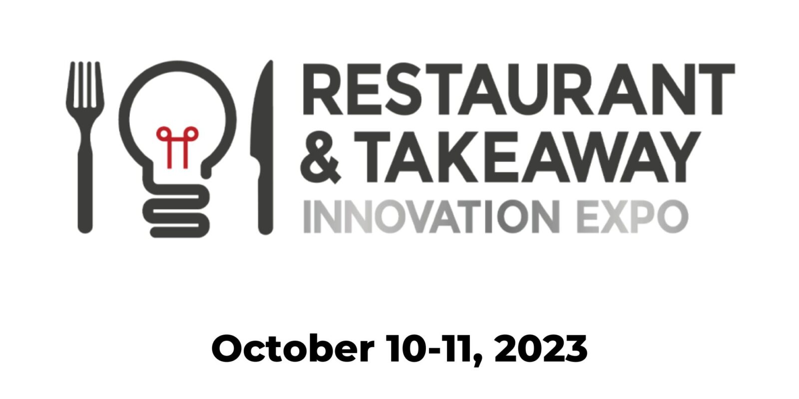 Restaurant & Takeaway Innovation Expo banner for October 10-11, 2023